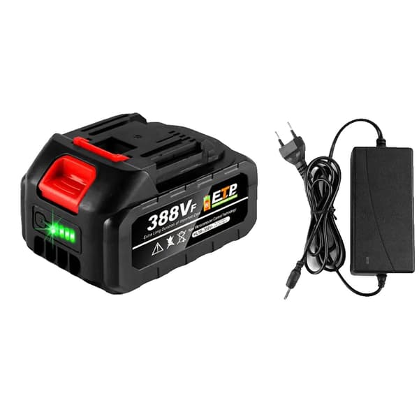 Litiumjonbatteri, 21V, 20000mAh kapacitet, Röd