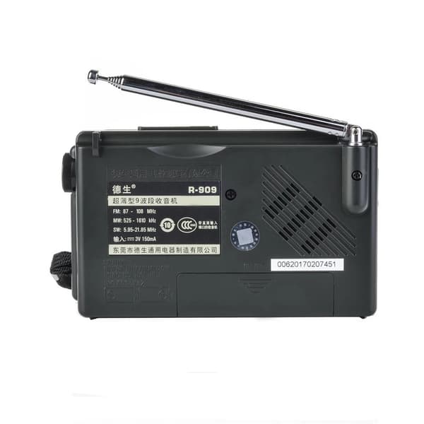 Radio, bærbar, 9 bånd, R909