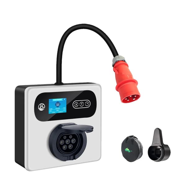 EV-laddare, 11KW/22KW effekt, app-styrd timer, 22KW, Typ2-a