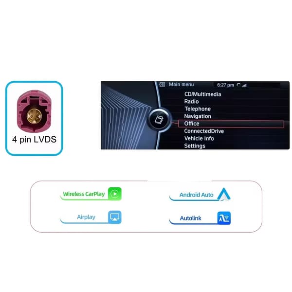 Trådløs CarPlay Android Auto Modul, Understøtter Flere Formater, Plug-and-Play Installation, CIC-system