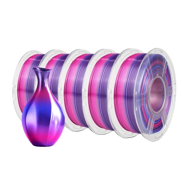 3D-utskrift filament, SILK Regnbåge, 1,1 KG vikt, 1,75 mm diameter,SILK Regnbåge 02