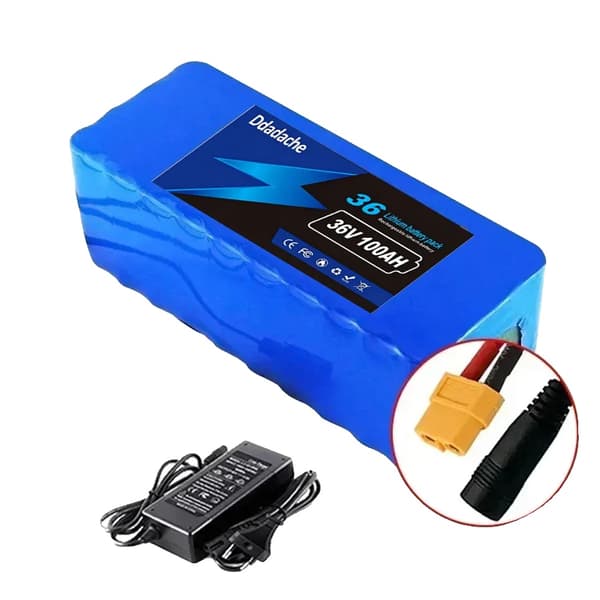 Lithium-ion batteripakke, 100Ah kapacitet, 10S4P konfiguration, XT60-DC