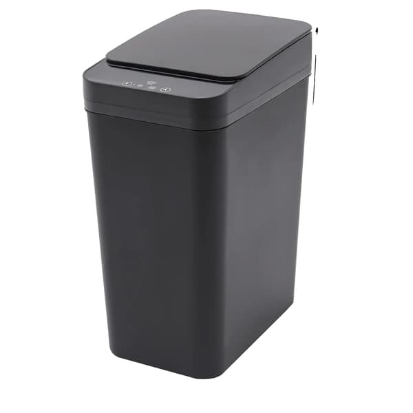 Affaldsbeholder, Automatisk Sensorbetjening, Pladsbesparende Design, sort