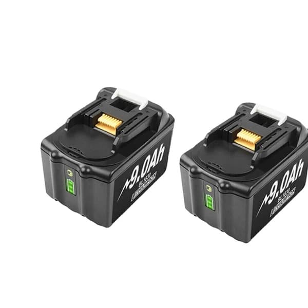 Batteri, 9000mAh kapacitet, smart LED-indikator, 2 st 9.0