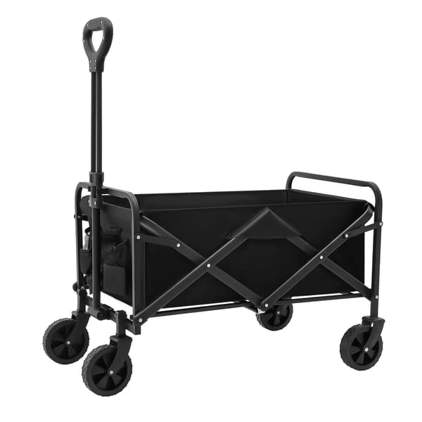 Vagn, Tungt Utrustad, Sammanfallande Design, Svart
