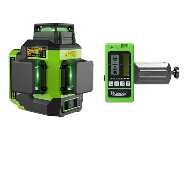 Laser Niveau 12 Linjer, Hurtig Selvnivellering, Lang Driftstid,Sæt-2 SET-2 SET-2