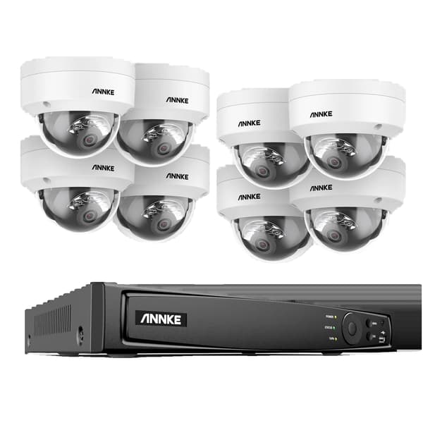 Säkerhetskamerasystem, 4K-upplösning, smart detekteringsteknik, 8CH NVR 8Pcs Kamera-b, 1T