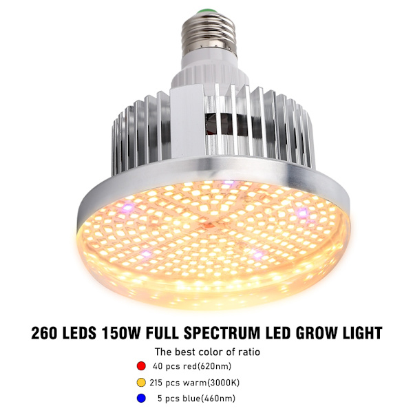 LED-växtljuslampor, Fullspektrum, Inomhusväxtodling, 260 LED 260 LED