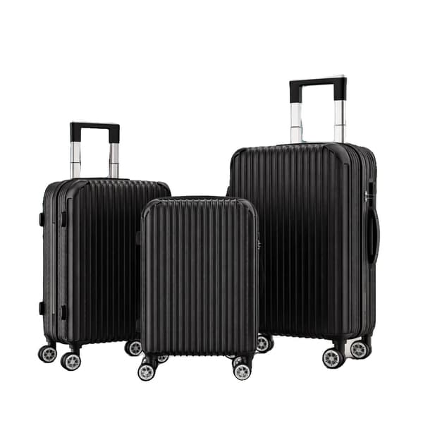 Bagagesæt, Spinnerhjul, TSA-lås, Sort