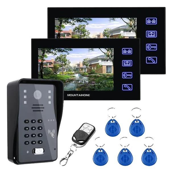Video Intercom System, 7 Tommer Skærm, Flere Låsemuligheder, SY816MJK12