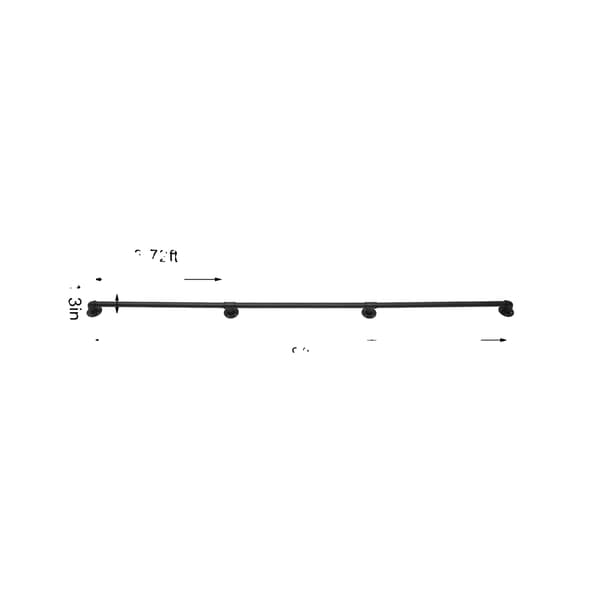 Trapphandtag, Hållbar Galvaniserad Järn Konstruktion, Elegant Design,8ft