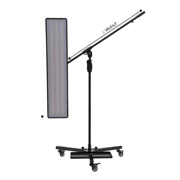 Tandreflektorlampe, Højlys LED, Holdbar Stål Konstruktion, sort