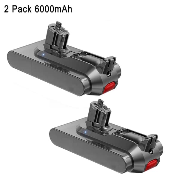 Akku, 6000/8000mAh, Ladattava, 2Pack 6000mAh