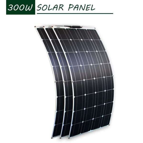Fleksibelt Solcellepanel 100W, Høj Effektivitet, Letvægtsdesign,300w solcellepanel 300w solar panel 300w solar panel