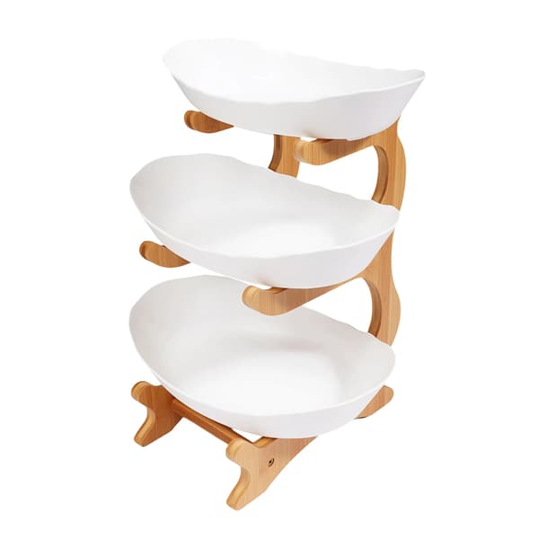 Kagefad, Tre-niveau Design, Fødevaregodkendte Materialer, HVID