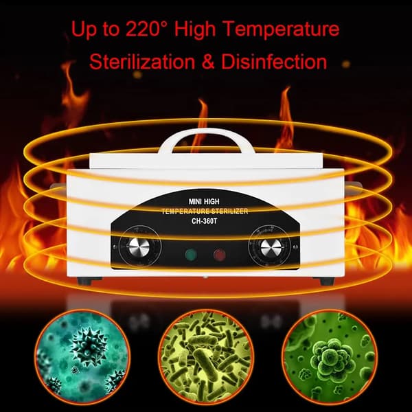 Torrvärme Sterilisator, 2,2L Kapacitet, LCD Timer, CH-360T, EU