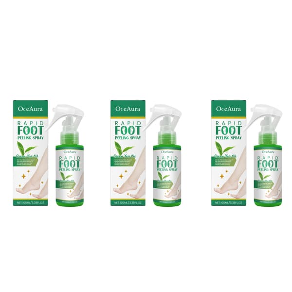 Fodfugtighedsspray, eksfolierer død hud, hydrerer tørre fødder, 3pcs