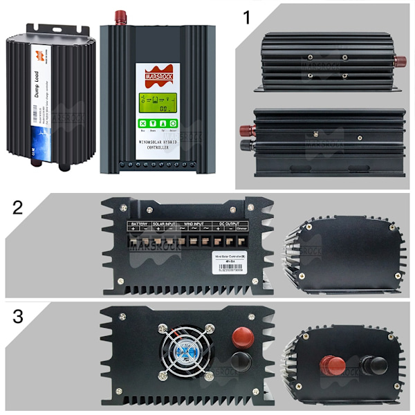 48V Tuuli-Aurinko Hybridiohjain, MPPT Boost & Buck, 1500W Aurinko, 1000W Tuuli,Tuuli1000W Aurinko1500W, 48V, Ulkoinen Tuuli-Aurinko Hybridijärjestelmä Wind1000W Solar1500W Wind1000W Solar1500W