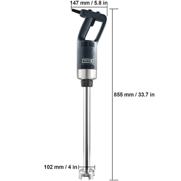 Kraftfuld Rustfrit Stål Immersionsblender, Variabel Hastighed, Nem Rengøring,500w20tommer 500w20in 500w20in