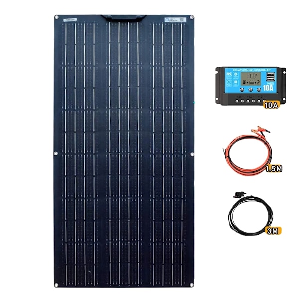 Fleksibelt solpanel kit, 24% effektivitet, vandtæt og holdbart.,100W Solarkit 100W Solar kit 100W Solar kit