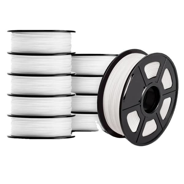 SUNLU 3D Filament, Diameter 1,75 mm, Tolerance +/- 0,02 mm, PLA PLUS Hvid