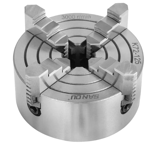 Svarvchuck, Manuell Drift, Hög Precision, K72-125 4-käkar