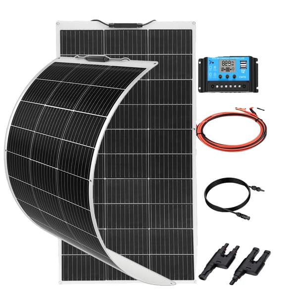 Solpanelssystem, 200W kapacitet, hög effektivitet, 12V24V200W Solkit