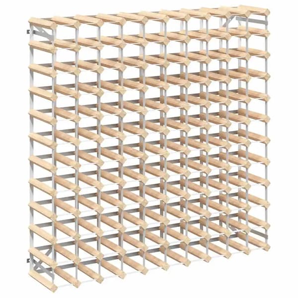 Vinkøler, Solid Fyrretræ, Plads til 120 Flasker, Beige
