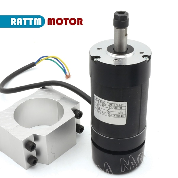 400W 48V Borstlös Spindelmotor, 12000 R/Min, 600W Drivrutin för CNC-gravering