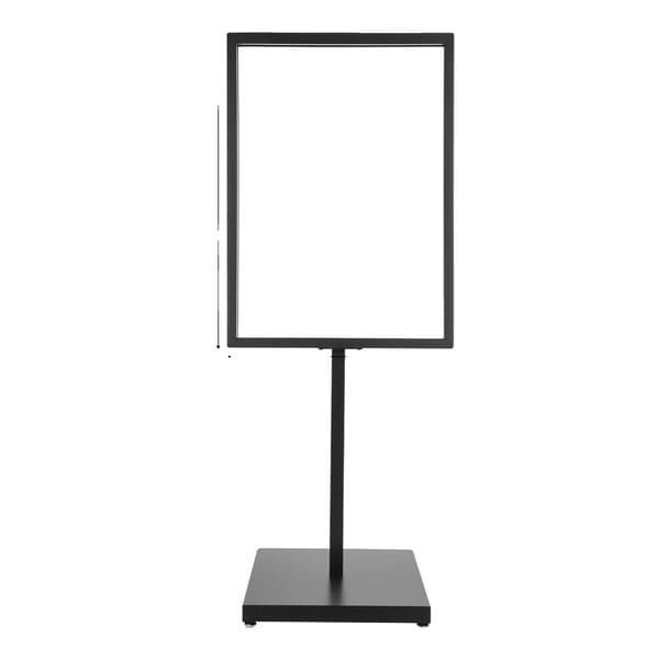 Billboard Stativ, Justerbar Base, Holdbar Jernkonstruktion, sort