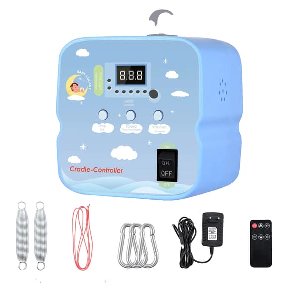 Elektrisk Babyvugge Controller, Justerbar Hastighed, Timerfunktion, 220V EU stik