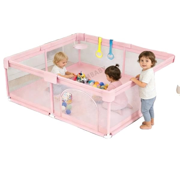 Lekställning, Säker Design, Enkel Montering, Uppgraderad Version Rosa