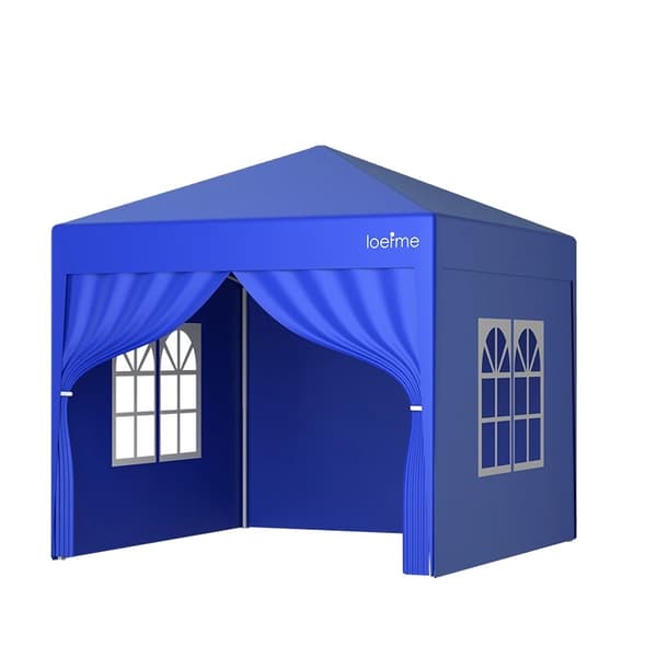 Gazebo, Vandtæt, Bærbar, Blå med 4 stof