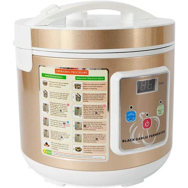 Musta valkosipuli fermentointilaite, 5L kapasiteetti, 12-15 päivän fermentointi, energiatehokas lämmitys