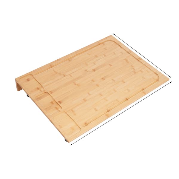 Skärbräda, Spishällslock, Bambumaterial, Storlek 75x54 cm, Träfärg