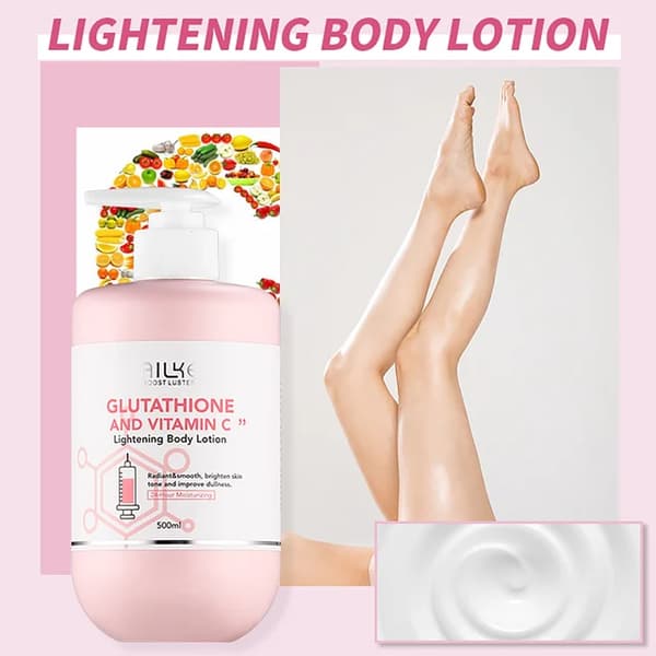 Glutathione- och C-vitaminkit, vitgörande lotion, fuktighetskräm