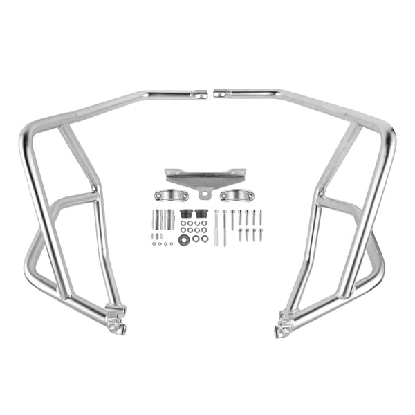 Övre krockstänger, rostfritt stål, förbättrade säkerhetsfunktioner, Silver