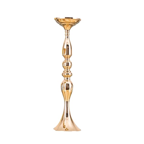 Bryllupslampeholder, Elegant Guld Finish, Egnet til Flere Begivenheder, Guld 50cm, 4PCS