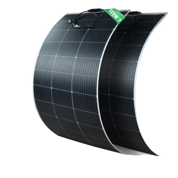 Solpanel, Flexibel Design, Hög Effektivitet, 2st  125W