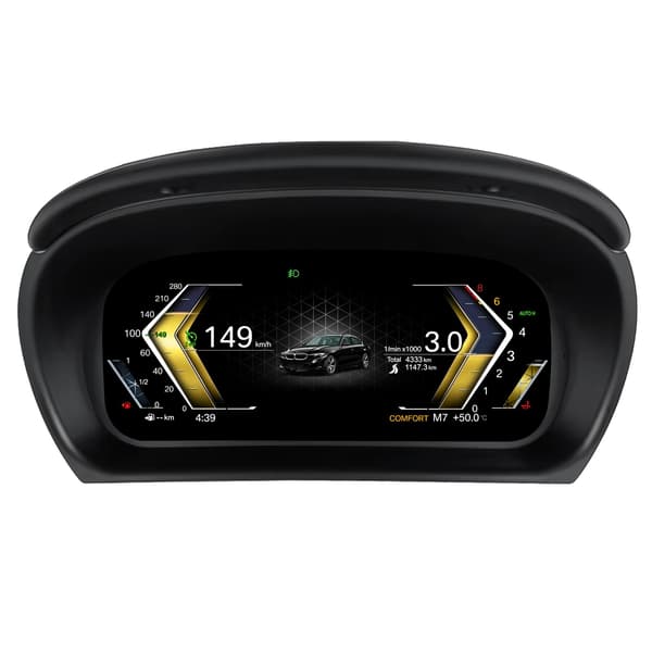 Digitalt Instrumentpanel, 1920 x 720 Opløsning, Kompatibilitet med BMW 3 Series E90 E91 E92 E93 2005 - 2012, Instrumentklynge