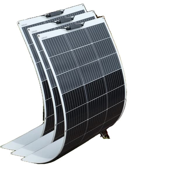 Fleksibelt Solpanel Kit, 600W Strøm, 4 Panel Konfiguration, 450w 3stk 150w