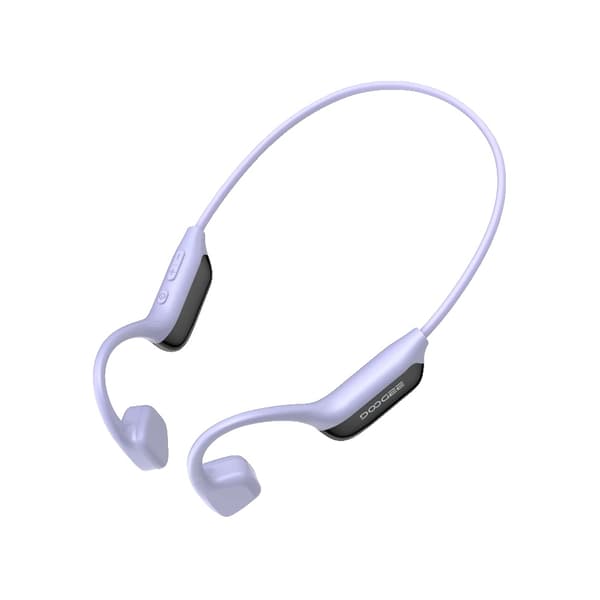 Benledande hörlurar, vattentåliga, Bluetooth 6.0, Lila