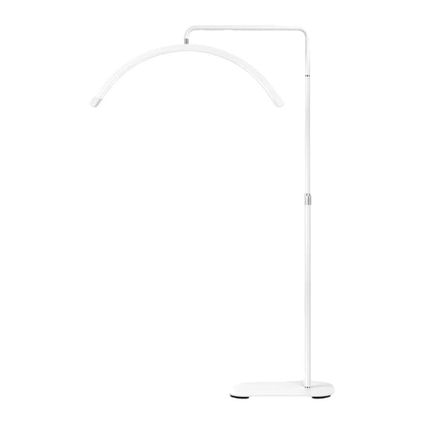 Video Ring Light, Halvmåne Design, Justerbar Lysstyrke, Hvid