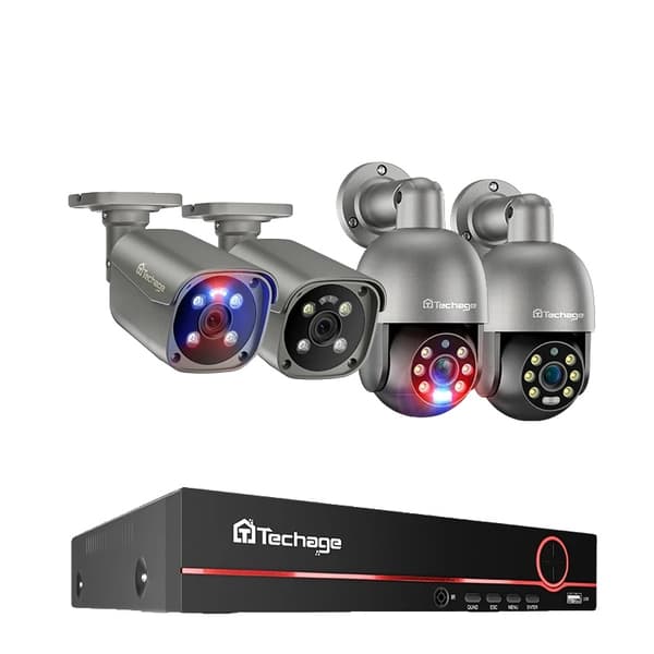 8CH CCTV-system, 4K-upplösning, H.265-komprimering, 8CH 4 Kameror