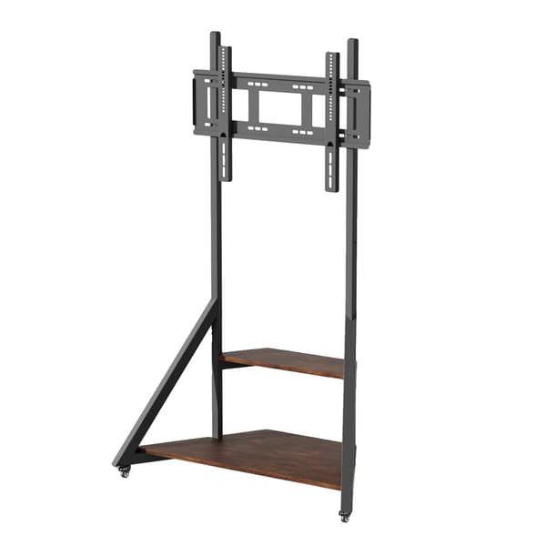 TV-ställ, Höjdjusterbart, Stabil Design, svart