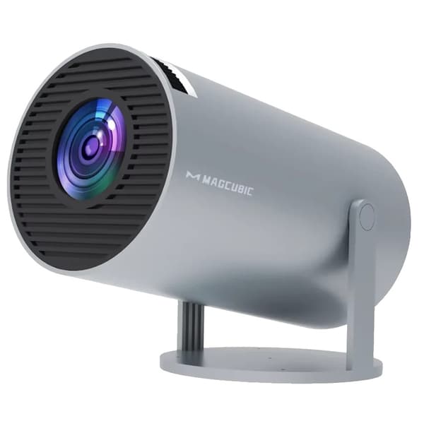 Biografprojektor, 8K Opløsning, Dual WiFi 6 Forbindelse, HY300Pro Grå, EU Stik-a