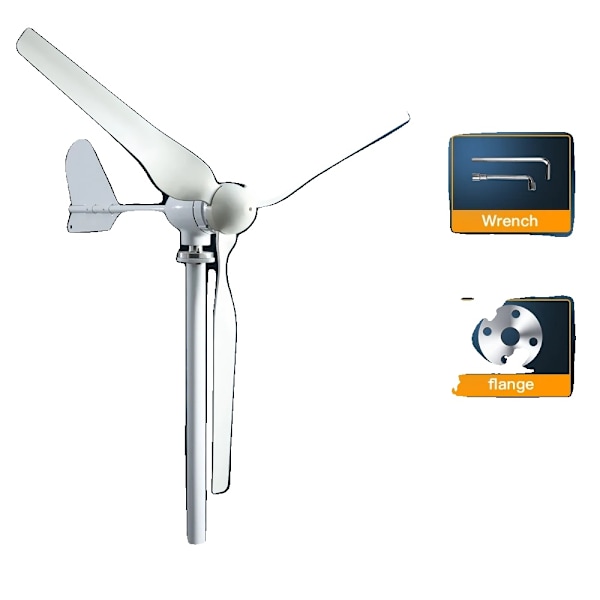 4000W Vindmølle Generator, Fleksible Spændingsmuligheder, Holdbar Jernaksel, Kun turbine, 4000W, 48V Turbine only Turbine Only