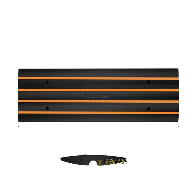 Kantsten Ramp, Hög Lastkapacitet, Hållbar Gummibyggnad, 2Pack