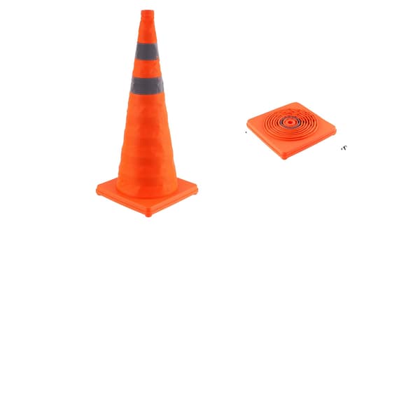 Trafikstyrningskoner, Sammanfallande design, Hög synlighet, 28 tum 4 st