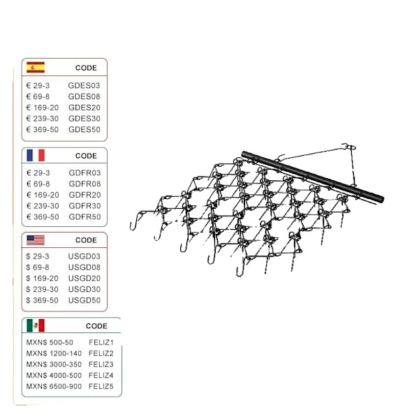 Drag Harrow 78.74"x47.63", 69 Ståltænder, Heavy-Duty Jordnivellering